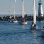 Heading out of the harbor on a Wednesday night O'Neill Yacht Charters cruise. Photo by Michael Roberts. Heading out of the harbor on a Wednesday night O'Neill Yacht Charters cruise. Photo by Michael Roberts.