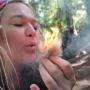 A student gets the holy grail of an Adventure Out wilderness survival class: fire.