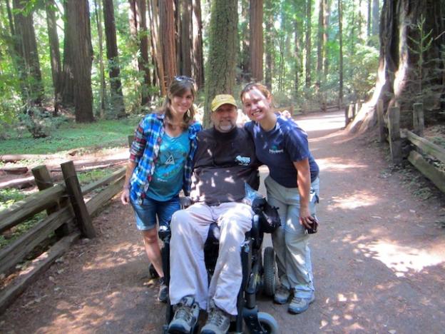 The ADA-compliant Redwood Grove Loop at Henry Cowell inspires awe and lots of grins. Photo courtesy Shared Adventures.