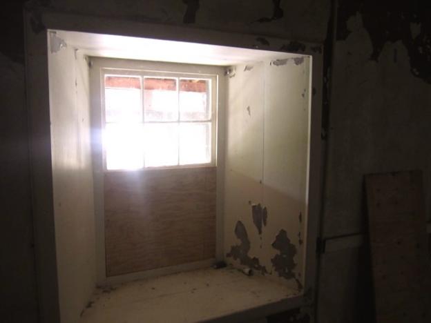A window in the upstairs fandango room shows off the adobe's 28-inch-thick walls.