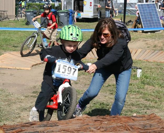 The 2014 Santa Cruz Mountain Bike Festival will attract many parents and kids practicing their skills like this pair pictured here in 2013. The 2014 Santa Cruz Mountain Bike Festival will attract many parents and kids practicing their skills like this pair pictured here in 2013.