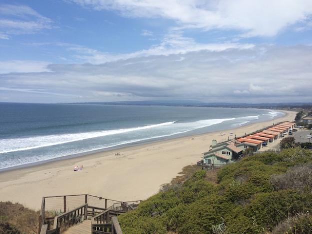 View of the beach from Manresa Uplands Campground.