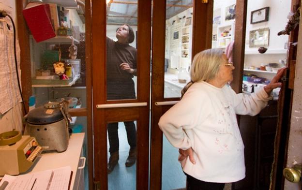 The tireless Molly Richardson at work in her office. Photo from NativeAnimalRescue.org.