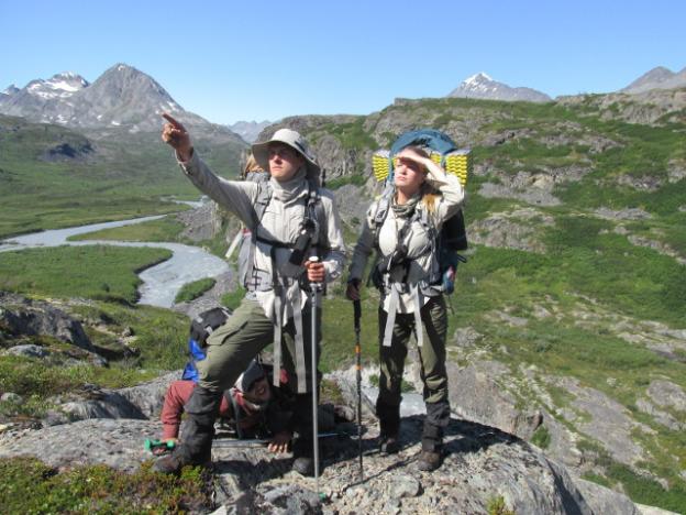 Fearless NOLS adventurers plan their route (and attire) accordingly. 