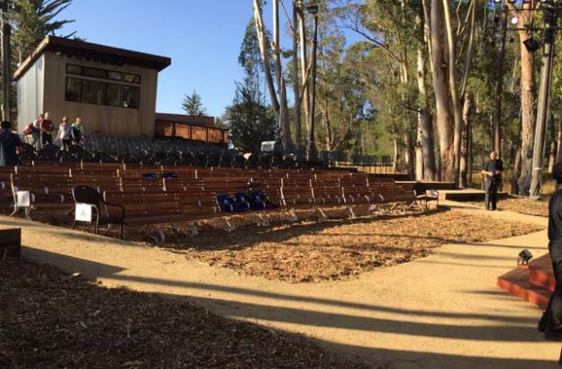 Santa Cruz Shakespeare's new Audrey Stanley Grove Theater will be dedicated tonight. Mark Dammann photo.