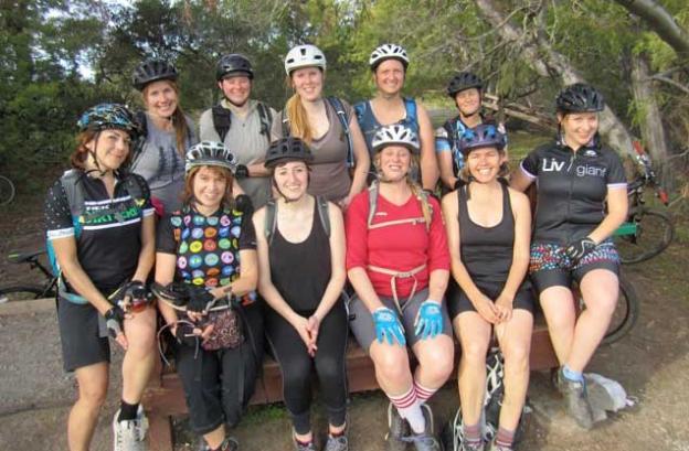 Back row, L-R: Cindy, Andrea Lee, Becca Woodward, Kimi Owen and Becky; Front row: Suzie Thomas, Karen Kefavuer, Alyssa, Joh Rathbun (Joh, quit making fun of Traci!), Traci Hukill and Alyse Weyman.  Photo by Josh Kaneg.