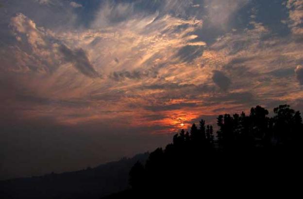 Dec. 17: Tonight's spectacular smoky sunset. Dec. 17: Tonight's spectacular smoky sunset.