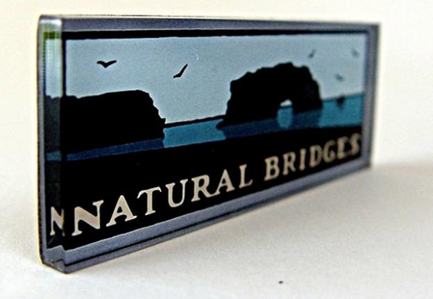 Michael Schwab's iconic parks designs have found their way to magnets, hoodies, mugs and even tins of chocolates. Michael Schwab's iconic parks designs have found their way to magnets, hoodies, mugs and even tins of chocolates.