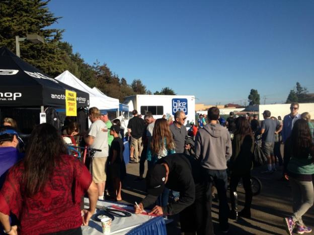 Saturday's ribbon-cutting was the place to be. Hanae Armitage photo.