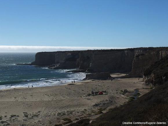 Bonny Doon  Beach: We call it "clothing optional optional."