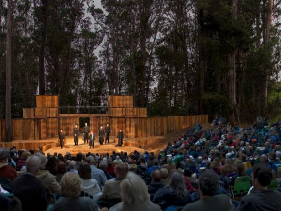 Artist's rendering of what the new Santa Cruz Shakespeare theater at DeLaveaga Park might look like. 