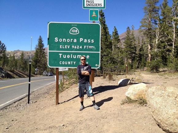 Erik Waage on a road trip. 'There's nothing better than seeing the Sierras with a sunset,' he says. We could not agree more.